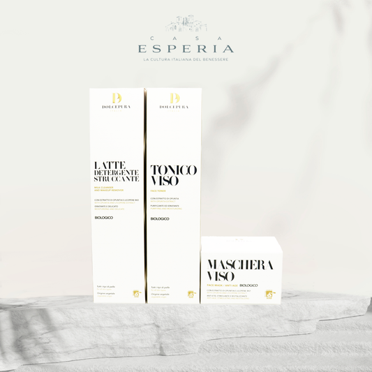 Set de cosméticos "WONDER" para FACE (leche limpiadora, tónica y mascarilla) opuntia, licopeno certificado BIO.  Origen vegetal, pequeña producción